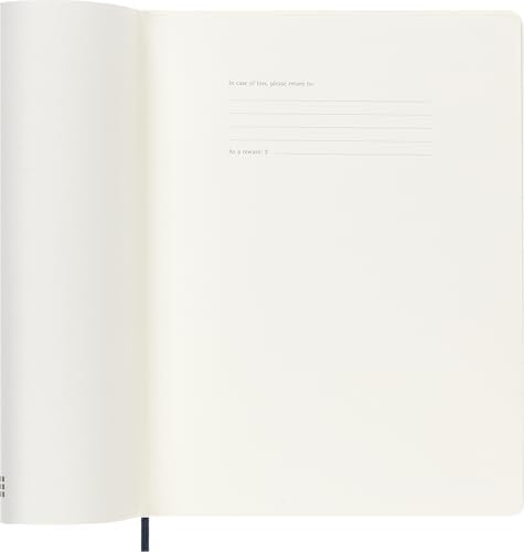 Moleskine 2027 12-Month Weekly Planner, XL, Sapphire Blue, Softcover