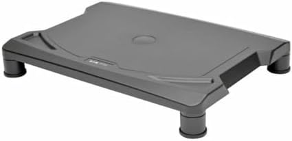 Tripp Lite Adjustable Computer Monitor Stand for Desks, 15.5 x 11.25 in., Rubber Feet, Black, 5 Year Warranty (MR1612)
