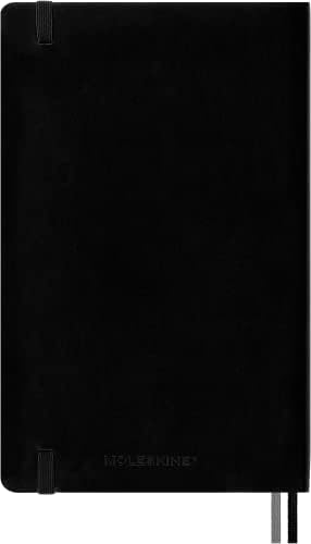 Moleskine Classic Expanded Notebook, Soft Cover, Large (5" x 8.25") Plain/Blank, Black, 400 Pages