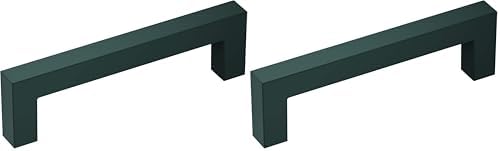 Amerock | Cabinet Pull | Matte Black | 3-3/4 inch (96 mm) Center-to-Center | Monument | 2 Pack | Drawer Pull | Drawer Handle | Cabinet Hardware