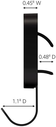 3M CLAW 15 lb. 2 Drywall Black Hooks & 2 Extra Picture Hangers, Heavyweight Hanging Solution for Backpacks, Jackets, Pictures and Room Decor, Cute Wall Hooks - 4 Pack