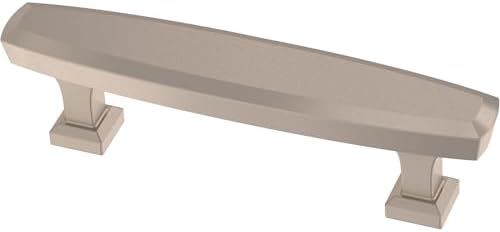 Franklin Brass 10 Pack Brushed Nickel Cabinet Handles 3 inch (76mm) Kitchen Cabinet Handles and Drawer Pulls for Cupboards and Dressers |Beveled