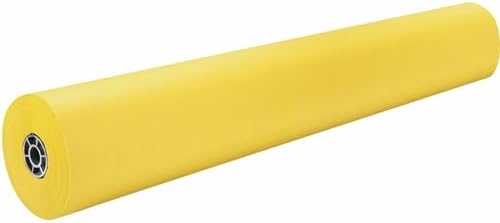 Rainbow Colored Kraft Duo-Finish Paper, Canary, 36" x 1000', 1 Roll
