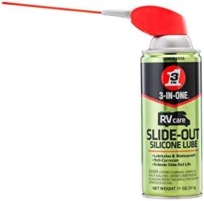 3-IN-ONE RVcare Slide-Out Silicone Lube with SMART STRAW SPRAYS 2 WAYS, 11 OZ [6-Pack]