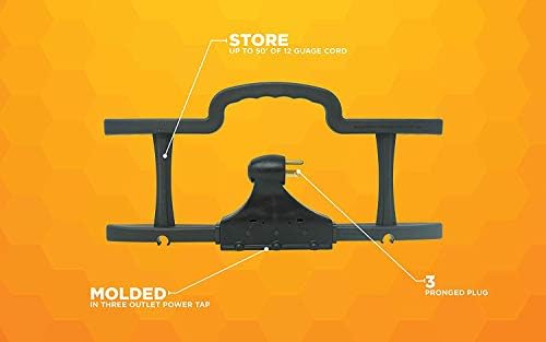 Woods Rack Cord Management System with Three Outlet Power Tap