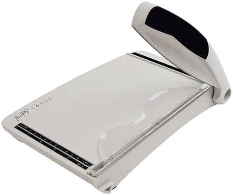Tonic Studios Paper Cutter Tool - Guillotine Paper Trimmer for Scrapbooking, Vinyl, and Craft Paper - 8.5 Inch Cutting Length with Ruler and Grid Lines