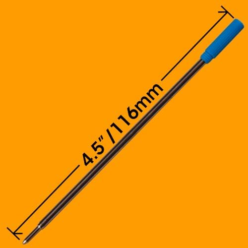 Replacement for Cross 8511 - Ballpoint Pen Refill - 12 Blue
