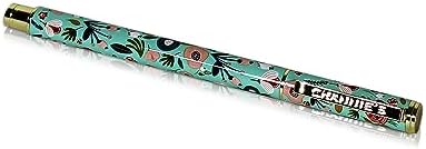 Channie's Beautiful Floral Rollerball Pen - Smooth Writing & Perfect for Home Office, Pen for Handwriting, Great Gift Idea for Teachers, Graduation Coworkers - Teal