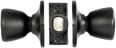 Design House Terrace Passage Door Knob, Matte Black
