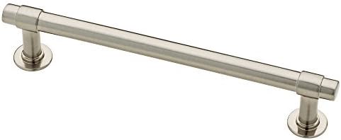 Franklin Brass Francisco (1-Pack) Cabinet Handles 5-1/16" Hole Center Pulls | Satin Nickel Hardware for Kitchen Drawers, Dressers, Furniture P29618K-SN-C
