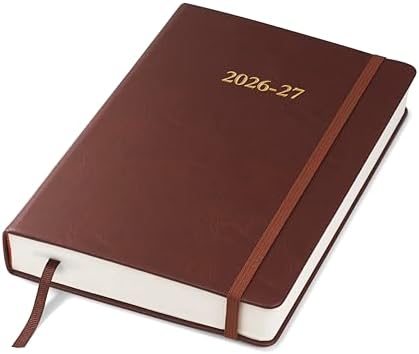 Wykeham's Executive 2026-27 Daily Journal Planner – Customization Available – Mid-Year Academic Diary – July 2026 to June 2027 (Conker, 8.5"×5.5")