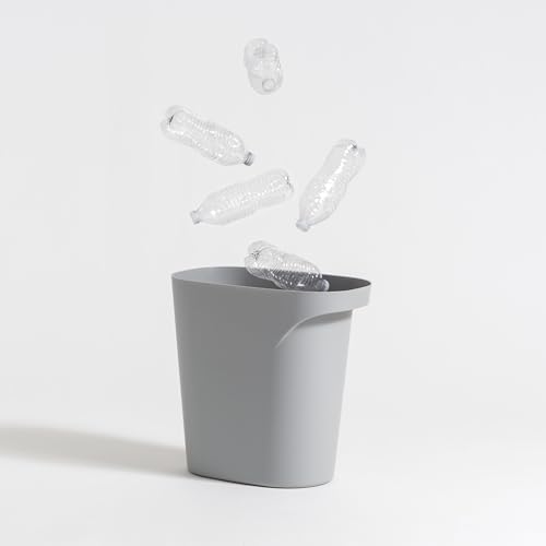 IRIS USA Small Trash Can |Made in USA| 6 Gallon/24 Qt (3-Pack) - Gray