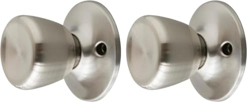 Design House 728386 Terrace Dummy Door Knob Satin Nickel (Pack of 2)