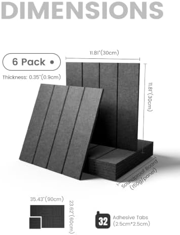 Fluxynara Felt Bulletin Board & Cork Board Alternative, Charcoal Gray
