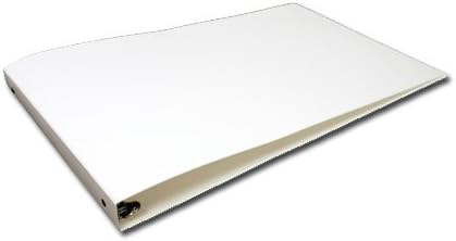11x17 Binder Poly Panel Featuring a 1" Round Ring White