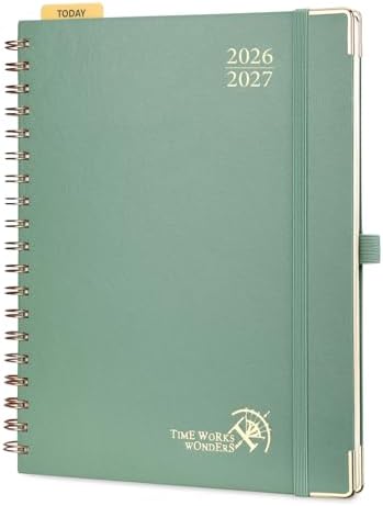 POPRUN 2026-2027 Weekly Planner 10" x 8"Weekly and Monthly Planner Calendar