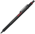 rOtring 600 Ballpoint Pen, Medium Point, Black Ink, Black Barrel, Refillable - Smooth Writing, Non-Slip Grip