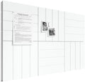 Bumusty 36" x 24" Large Cork Board Alternative, Cold White