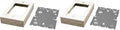 legrand WIREMOLD Metal Raceway, Extending Power, On-Wall, Outlet Box, Ivory, B-2 (Pack of 2)