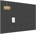 JBER Large Cork Board Alternative 72" x 48" - 24 Pack Self-Adhesive Felt Bulletin Board Tiles, Pin Board Vision Board for Walls, Office & Home Decor(Black)