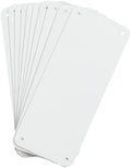 Brady Sign Blanks - White - 4.25" Height, 10.25" Width, Aluminum - Pack of 10 (106461)
