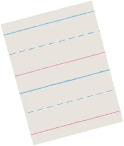 School Smart Zaner-Bloser Writing Paper, Handwriting Practice Lined Paper, Grade 1 Learning, 7/8 Inch Rule, 10-1/2 x 8 Inches, 500 Sheets
