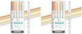 Zebra Pen Mildliner Double-Ended Highlighter Set, Broad and Fine Point Tips, No Bleed Bible Assorted Neutral Vintage Ink Colors, Model Number: 78605, 5-Count, Pack of 2