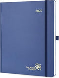 POPRUN 2027 Planner Weekly and Monthly, 8.5" x 10.5", Daily Calendar Book