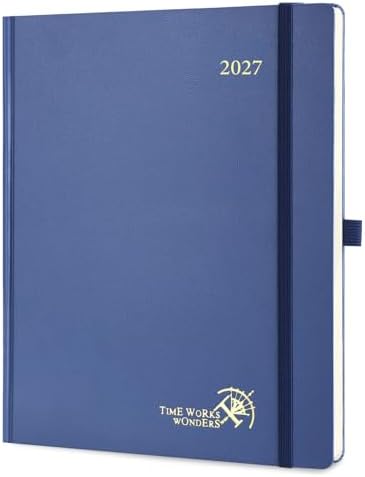POPRUN 2027 Planner Weekly and Monthly, 8.5" x 10.5", Daily Calendar Book