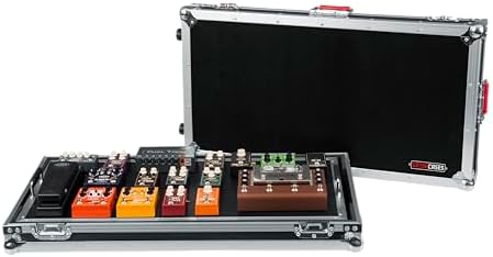 Gator Cases G-TOUR Series Guitar Pedal Board with ATA Road Case-with Wheels and Pull Handle, XL: 32" x 17" (G-TOUR PEDALBOARD-XLGW)