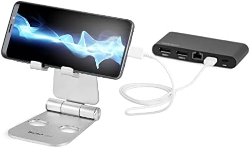StarTech Foldable Phone and Tablet Stand, Multi-Angle (USPTLSTND)