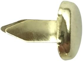 Clipco Paper Fasteners Mini 1/3-Inch Brass Plated (100-Pack)