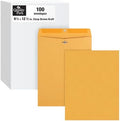 Quality Park, QUA37893, Gummed Kraft Clasp Envelopes, 100 / Box, Kraft, 9.5 x 12.5 Inches