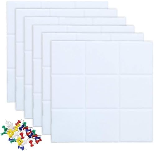 Large Cork Board Felt Board Tiles for Walls with 60 Push Pins, 11.8"x11.8" Pack of 12 Pin Board Notice Boards for Home Office Kitchen, Bulletin Board Wall Tiles for Photos Memos