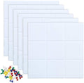 Large Cork Board Felt Board Tiles for Walls with 60 Push Pins, 11.8"x11.8" Pack of 12 Pin Board Notice Boards for Home Office Kitchen, Bulletin Board Wall Tiles for Photos Memos