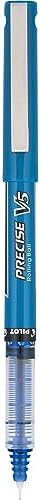 PILOT Precise V5 Rollerball Pens,Extra Fine Point 0.5 mm Blue Pens,Blue - Ideal for School,Journaling & Office Writing,(Pack of 24)