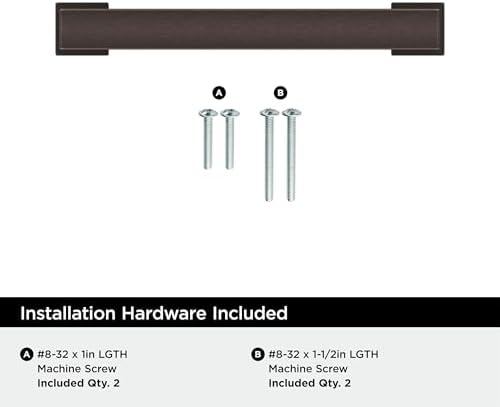 Amerock 25 Pack 3-3/4" Bridgeport Oil-Rubbed Bronze Drawer Pull