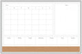 U Brands Magnetic Dry Erase 4-in-1 Calendar White Board, 36" x 48", Silver Aluminum Frame