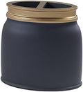 Avanti Linens - Toothbrush Holder, Countertop Bathroom Accessories, Modern Home Decor (Memphis Collection, Black)