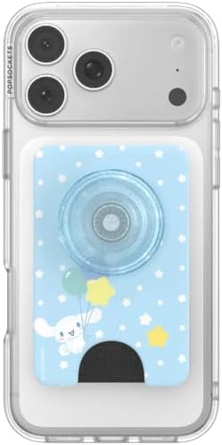 PopSockets Phone Wallet for MagSafe, Phone Card Holder with Grip, Hello Kitty - Cinnamoroll