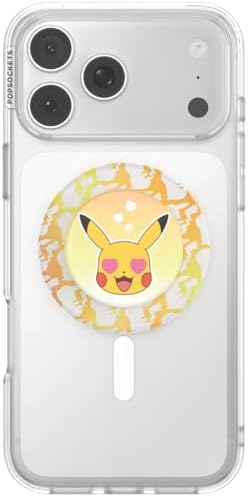 PopSockets Phone Grip for MagSafe, Magnetic Holder- Love Ya Pikachu