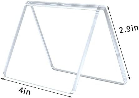 AITEE 20 Pack Acrylic Mini Chalkboard Signs Clear Tabletop Signs V-Shaped