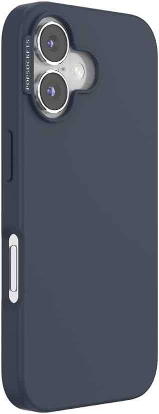 PopSockets iPhone 16 Phone Case with MagSafe, Wireless Charging Compatible, Navy Blue - Navy