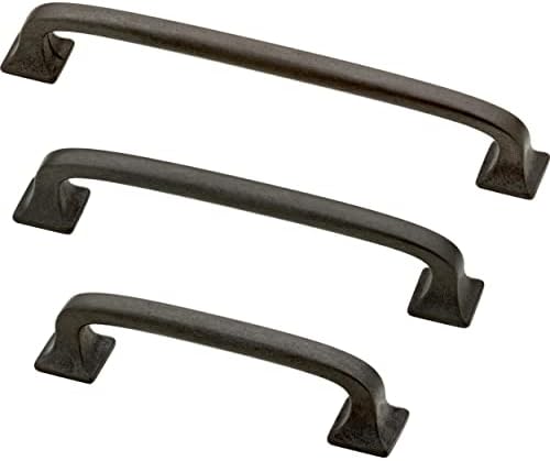 Franklin Brass (5-Pack) – Soft Iron Cabinet Handles, 3 Inch Hole Center, Pulls for Drawers, Kitchen Cabinet Door, Dressers | Lombard