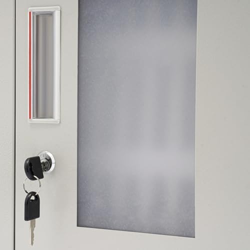 24 Slots Aluminum Alloy Pocket Chart Storage Cabinet,Cell Phones Storage Cabinet,Wall-Mounted with a Locked,Can be Carried by Hand