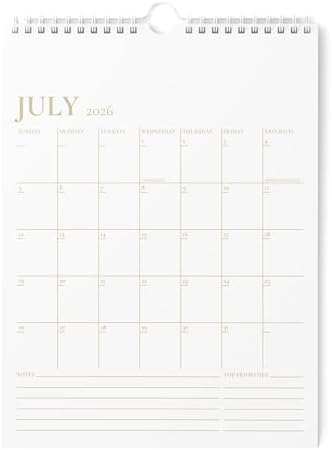 Karto Wall Calendar 2026-2027 8.5x11 in - Golden
