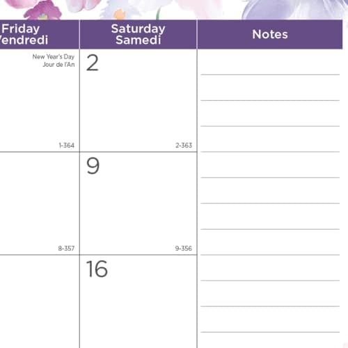 Blueline® 2027 Colorful Monthly Desk Pad Calendar, 12 Months, January to December, 22" x 17", Passion (C194113)