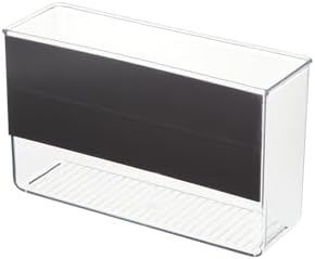 iDesign Magnetic Large Clear Plastic Organizer Bins