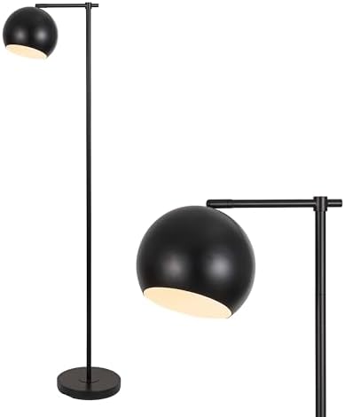 JONATHAN Y Eva Modern Contemporary Floor Lamp 58.5" Metal, Black