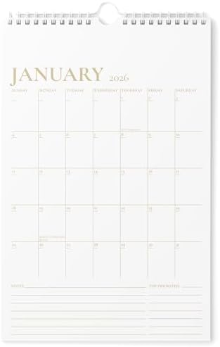 Karto Wall Calendar 2026 11x17 in - Golden